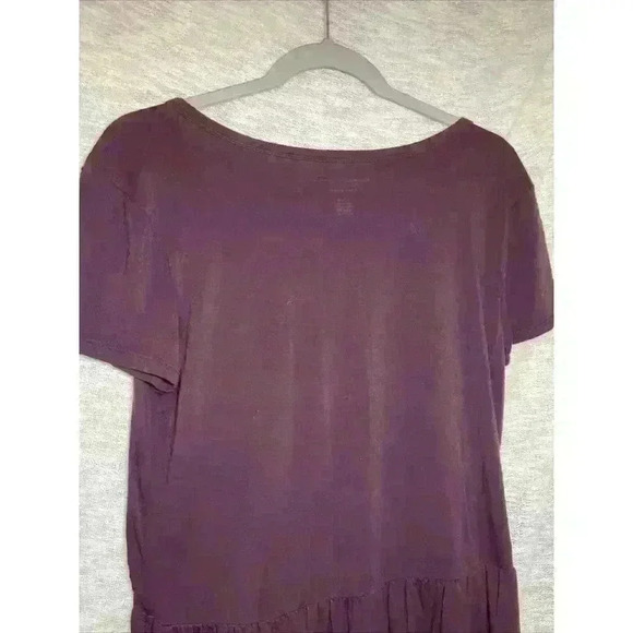 American Eagle Soft & Sexy Top Size Small Purple Plum Embroidered AE - Picture 12 of 12